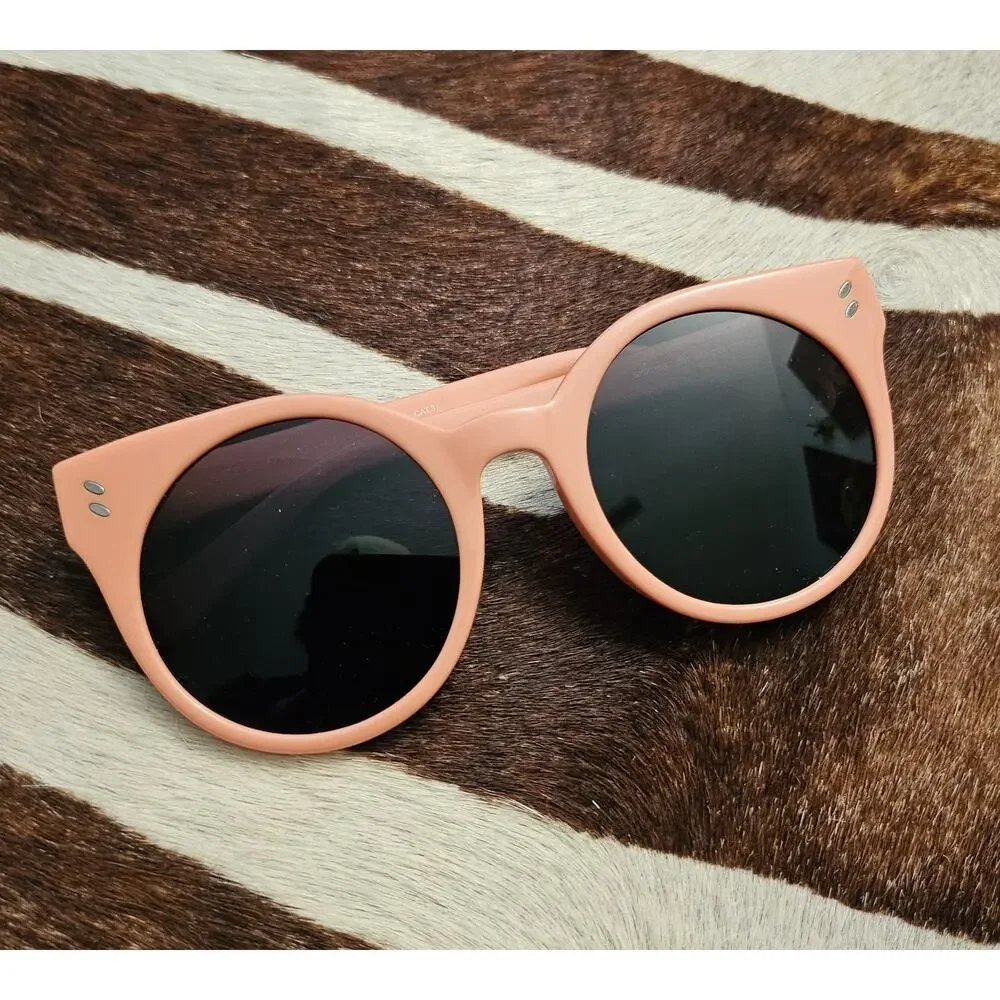 Stella McCartney SK0018S Cat Girls Pink Round Sunglasses Gray Gradient
